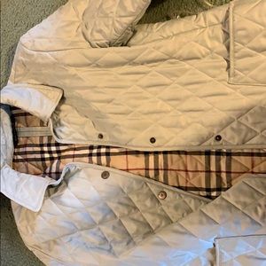 Mint Green Burberry Quilted Jacket Size XS
